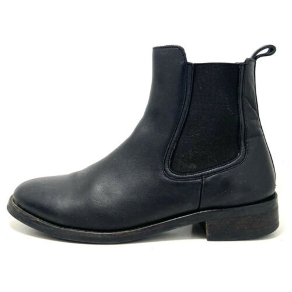 Thursday Boot Company Duchess Black Leather Chelsea Ankle Boots Size 9.5